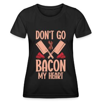 Boucherie, boucherie, boucherie, boucherie - T-shirt sport Femme - noir - Devant - AI Model Female 172 light (172cm)