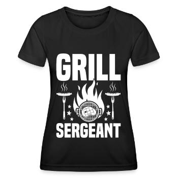 Grillades Barbecue Grillades de fête Barbecue professionnel - T-shirt sport Femme - noir - Devant - AI Model Female 172 light (172cm)
