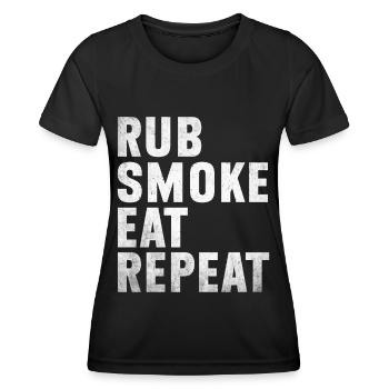 Grillades Barbecue Grillades de fête Barbecue professionnel - T-shirt sport Femme - noir - Devant - AI Model Female 172 light (172cm)