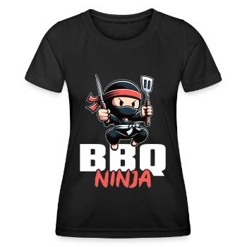Grillades Barbecue Grillades de fête Barbecue professionnel - T-shirt sport Femme - noir - Devant - AI Model Female 172 light (172cm)