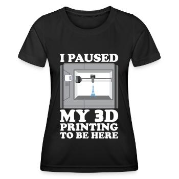 3D Drucker Filament 3D Drucken 3D Druck 3D Printer - Frauen Funktions-T-Shirt - Schwarz - Vorne - AI Model Female 172 light (172cm)
