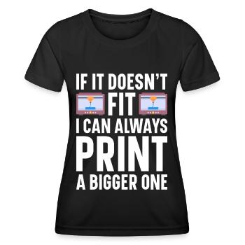 3D Drucker Filament 3D Drucken 3D Druck 3D Printer - Frauen Funktions-T-Shirt - Schwarz - Vorne - AI Model Female 172 light (172cm)