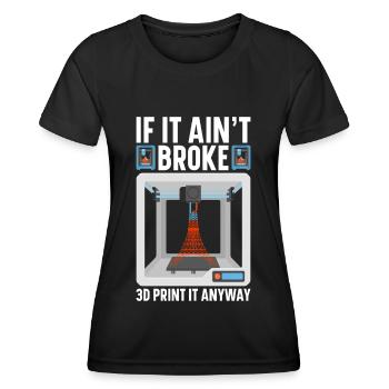 3D Drucker Filament 3D Drucken 3D Druck 3D Printer - Frauen Funktions-T-Shirt - Schwarz - Vorne - AI Model Female 172 light (172cm)