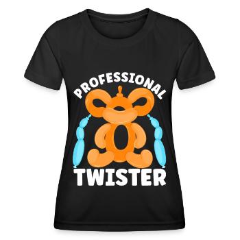 Balloon Twister Ballonkünstler Ballontiere - Frauen Funktions-T-Shirt - Schwarz - Vorne - AI Model Female 172 light (172cm)