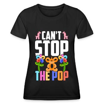 Balloon Twister Ballonkünstler Ballontiere - Frauen Funktions-T-Shirt - Schwarz - Vorne - AI Model Female 172 light (172cm)
