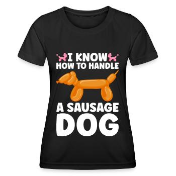 Balloon Twister Ballonkünstler Ballontiere - Frauen Funktions-T-Shirt - Schwarz - Vorne - AI Model Female 172 light (172cm)
