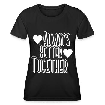 Relation d’amitié - T-shirt sport Femme - noir - Devant - AI Model Female 172 light (172cm)