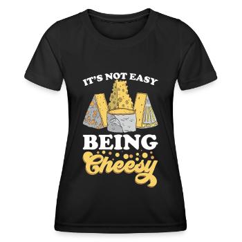 Cheesemaker Dairy Cheese maker Dairy technologist Cheese - Women's Functional T-Shirt - black - Front - AI Model Female 172 light (172cm)