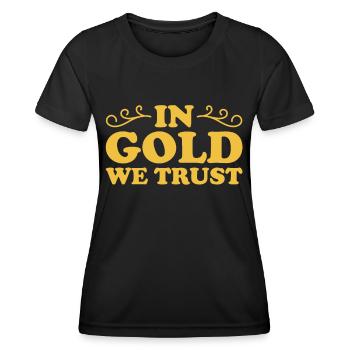 Goldsmith Gold Jewelry Manufacturer Gold Jewelry - Women's Functional T-Shirt - black - Front - AI Model Female 172 light (172cm)