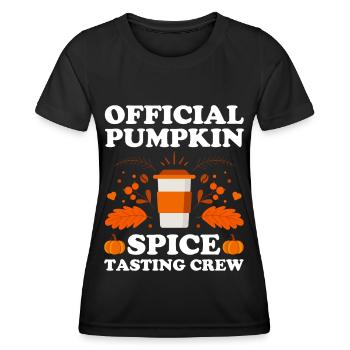 Pumpkin Spice Latte Fall Halloween Pumpkin Spice Spice - Women's Functional T-Shirt - black - Front - AI Model Female 172 light (172cm)