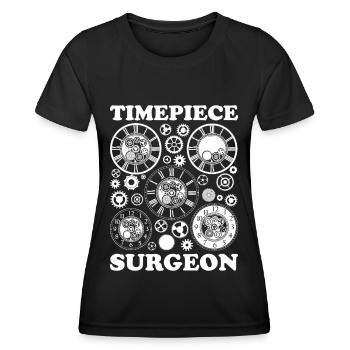 Horloger Horloger Horologues - T-shirt sport Femme - noir - Devant - AI Model Female 172 light (172cm)