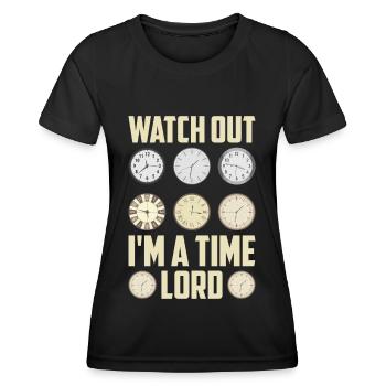 Horloger Horloger Horologues - T-shirt sport Femme - noir - Devant - AI Model Female 172 light (172cm)