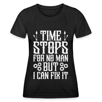 Horloger Horloger Horologues - T-shirt sport Femme - noir - Devant - AI Model Female 172 light (172cm)