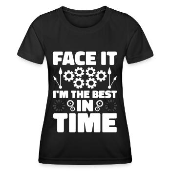 Horloger Horloger Horologues - T-shirt sport Femme - noir - Devant - AI Model Female 172 light (172cm)