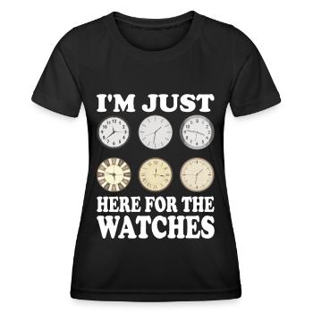 Horloger Horloger Horologues - T-shirt sport Femme - noir - Devant - AI Model Female 172 light (172cm)
