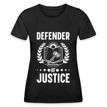 Avocat Avocat Tribunal Procureur de la République - T-shirt sport Femme - noir - Devant - AI Model Female 172 light (172cm)