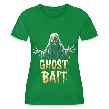 Ghost Bait Halloween Geist Gespenst Geister - Women's Functional T-Shirt - kelly green - Front - AI Model Female 172 dark (172cm)