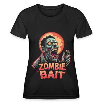 Halloween Zombie Design - Frauen Funktions-T-Shirt - Schwarz - Vorne - AI Model Female 172 light (172cm)