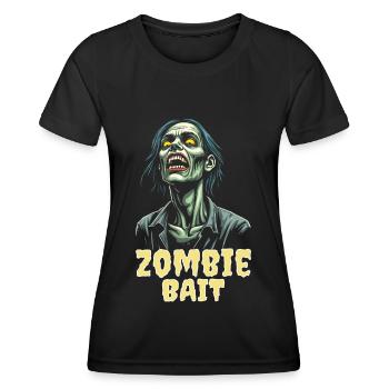Halloween Zombie Design - Frauen Funktions-T-Shirt - Schwarz - Vorne - AI Model Female 172 light (172cm)