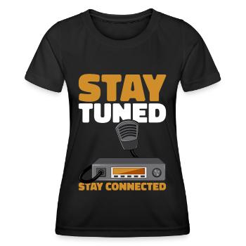 Ham Radio Amateur Radio Amateur Radio - T-shirt sport Femme - noir - Devant - AI Model Female 172 light (172cm)