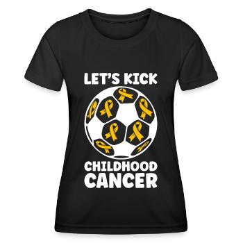 Krebs Im Kindesalter Childhood Cancer Awareness - Frauen Funktions-T-Shirt - Schwarz - Vorne - AI Model Female 172 light (172cm)