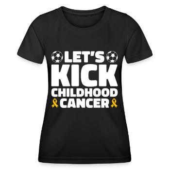 Krebs Im Kindesalter Childhood Cancer Awareness - Frauen Funktions-T-Shirt - Schwarz - Vorne - AI Model Female 172 light (172cm)