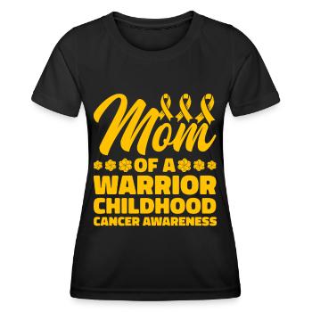 Krebs Im Kindesalter Childhood Cancer Awareness - Frauen Funktions-T-Shirt - Schwarz - Vorne - AI Model Female 172 light (172cm)