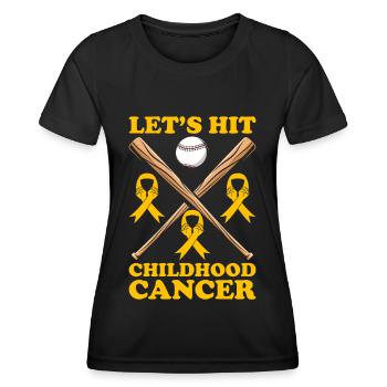 Krebs Im Kindesalter Childhood Cancer Awareness - Frauen Funktions-T-Shirt - Schwarz - Vorne - AI Model Female 172 light (172cm)