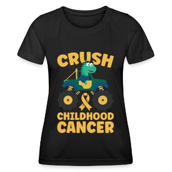 Krebs Im Kindesalter Childhood Cancer Awareness - Frauen Funktions-T-Shirt - Schwarz - Vorne - AI Model Female 172 light (172cm)