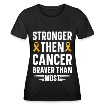 Krebs Im Kindesalter Childhood Cancer Awareness - Frauen Funktions-T-Shirt - Schwarz - Vorne - AI Model Female 172 light (172cm)
