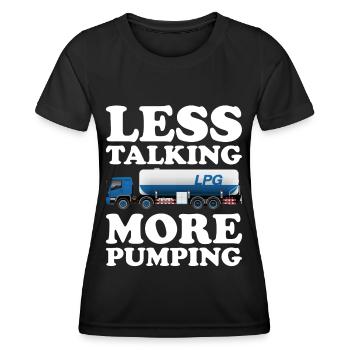 Technicien de fosse septique Installateur de système d’égout - T-shirt sport Femme - noir - Devant - AI Model Female 172 light (172cm)