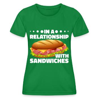 Sandwich Liebhaber Fast Food Liebhaber - Frauen Funktions-T-Shirt - Kelly Green - Vorne - AI Model Female 172 dark (172cm)