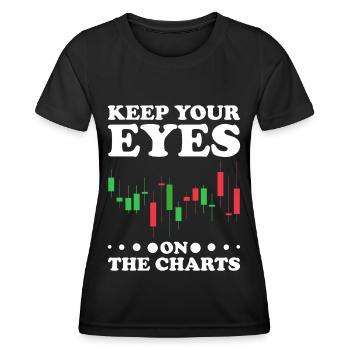 Day Trading Day Trader Bourse Bourse - T-shirt sport Femme - noir - Devant - AI Model Female 172 light (172cm)