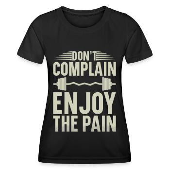 Fitness Trainer Gewichtheben GYM Bodybuilding - Frauen Funktions-T-Shirt - Schwarz - Vorne - AI Model Female 172 light (172cm)