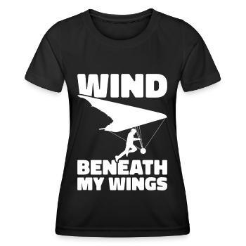 Deltaplane Parapente Deltaplane - T-shirt sport Femme - noir - Devant - AI Model Female 172 light (172cm)