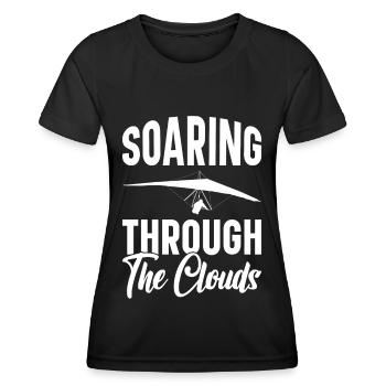 Deltaplane Parapente Deltaplane - T-shirt sport Femme - noir - Devant - AI Model Female 172 light (172cm)