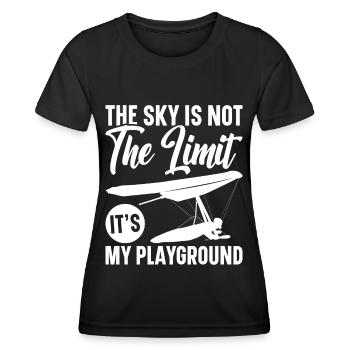 Deltaplane Parapente Deltaplane - T-shirt sport Femme - noir - Devant - AI Model Female 172 light (172cm)