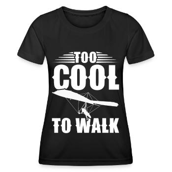 Deltaplane Parapente Deltaplane - T-shirt sport Femme - noir - Devant - AI Model Female 172 light (172cm)
