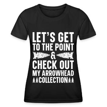 Arrowheads Collectible Arrowheads Collection - Women's Functional T-Shirt - black - Front - AI Model Female 172 light (172cm)