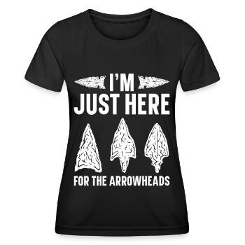 Arrowheads Collection de pointes de flèche de collection - T-shirt sport Femme - noir - Devant - AI Model Female 172 light (172cm)