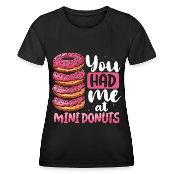 Donuts Donut - Frauen Funktions-T-Shirt - Schwarz - Vorne - AI Model Female 172 light (172cm)