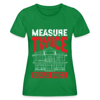 Architecte Architecture Cadeau Étudiant en architecture - T-shirt sport Femme - vert - Devant - AI Model Female 172 dark (172cm)