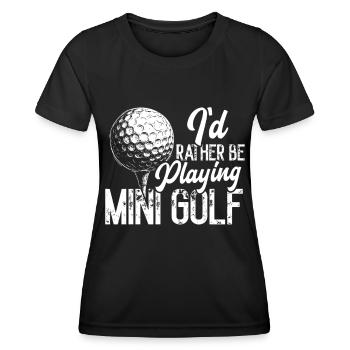 Golf Golf Golf Golf Parcours de Golf - T-shirt sport Femme - noir - Devant - AI Model Female 172 light (172cm)