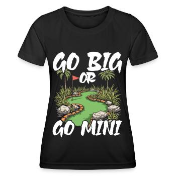 Golf Golf Golf Golf Parcours de Golf - T-shirt sport Femme - noir - Devant - AI Model Female 172 light (172cm)