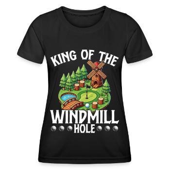 Golf Golf Golf Golf Parcours de Golf - T-shirt sport Femme - noir - Devant - AI Model Female 172 light (172cm)
