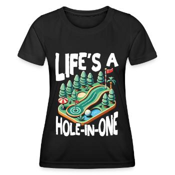Golf Golf Golf Golf Parcours de Golf - T-shirt sport Femme - noir - Devant - AI Model Female 172 light (172cm)