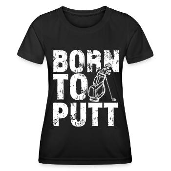 Golf Golf Golf Golf Parcours de Golf - T-shirt sport Femme - noir - Devant - AI Model Female 172 light (172cm)