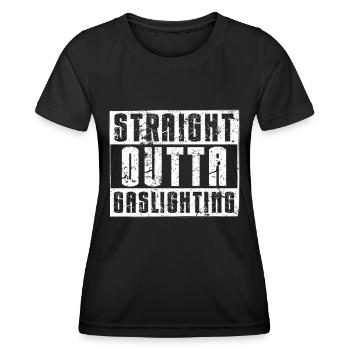 Allume-gaz - T-shirt sport Femme - noir - Devant - AI Model Female 172 light (172cm)