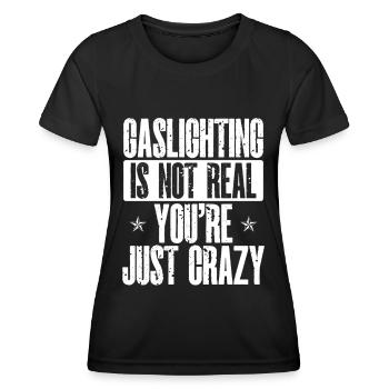 Allume-gaz - T-shirt sport Femme - noir - Devant - AI Model Female 172 light (172cm)