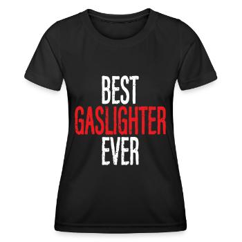 Allume-gaz - T-shirt sport Femme - noir - Devant - AI Model Female 172 light (172cm)